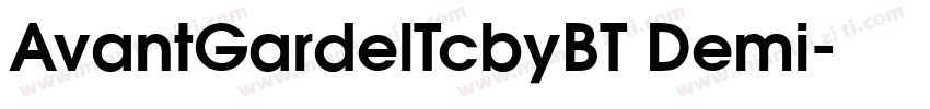 AvantGardelTcbyBT Demi字体转换